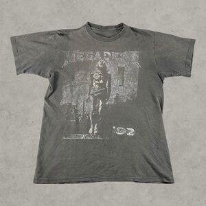 Vintage Megadeath Shirt Mens Large Black 1992 Countdown To Extinction Lot Tee